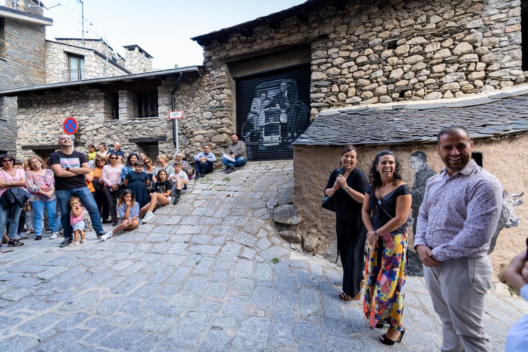 Inauguració dels murals de la Mosquera