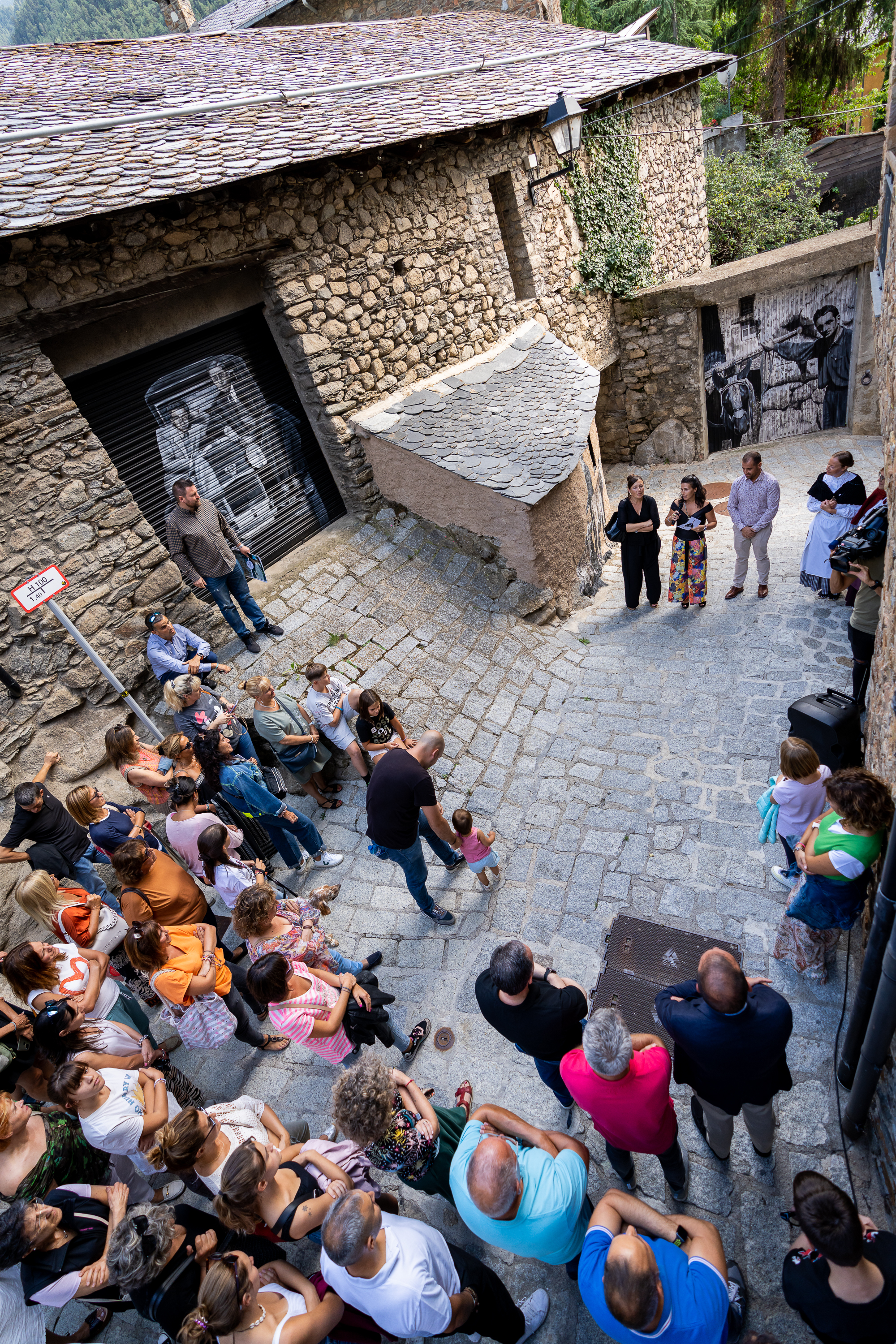 Inauguració dels murals de la Mosquera