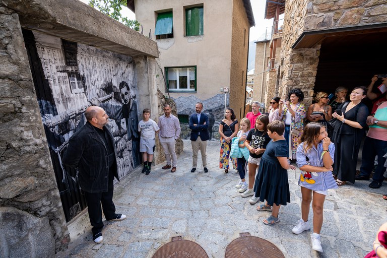 Inauguració dels murals de la Mosquera