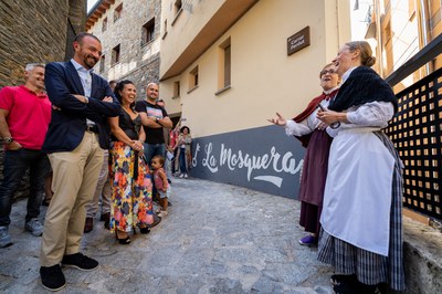 Inauguració dels murals de la Mosquera.