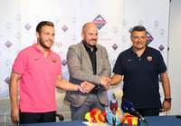 L’equip d'handbol del FC Barcelona valora positivament l’estada esportiva a Encamp