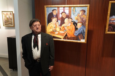 Inauguració 'Estampes' amb Pedro Muñoz.