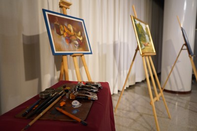 Inauguració 'Estampes' amb Pedro Muñoz.