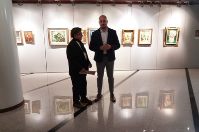 Inauguració 'Estampes' amb Pedro Muñoz.