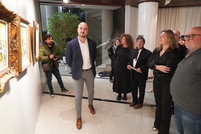 Inauguració 'Estampes' amb Pedro Muñoz.