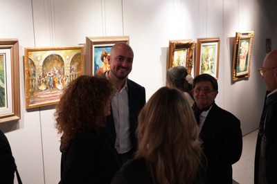 Inauguració 'Estampes' amb Pedro Muñoz.