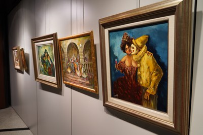 Inauguració 'Estampes' amb Pedro Muñoz.
