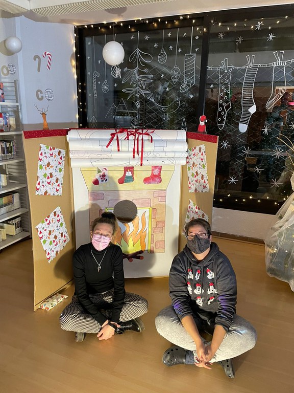 Taller infantil 'M'agrada el Nadal' celebrat a la Biblioteca d'Encamp