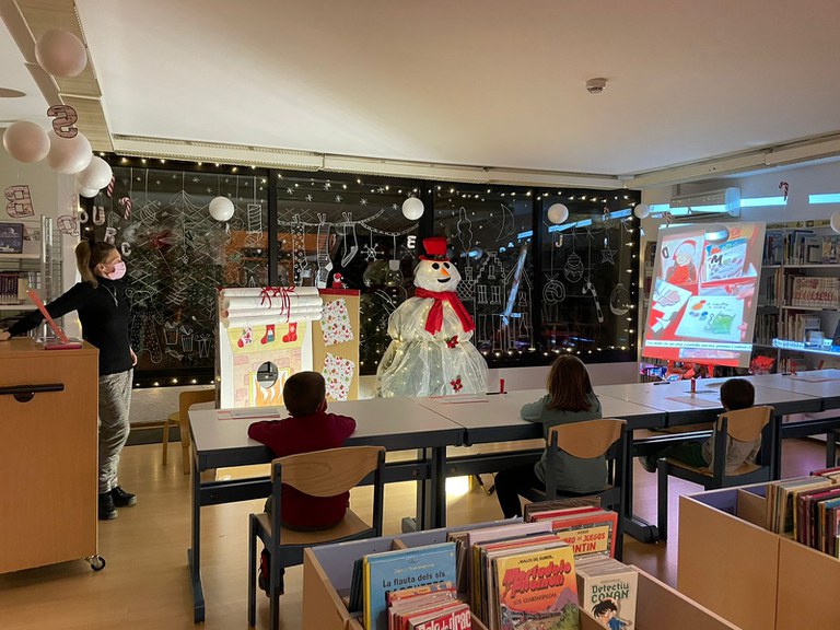 Taller infantil 'M'agrada el Nadal' celebrat a la Biblioteca d'Encamp