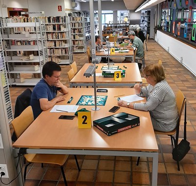 Campionat d'Scrabble a la Biblioteca d'Encamp.