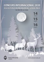 La fauna i la flora, protagonistes del XVII Concurs d’escultures de neu del Pas de la Casa
