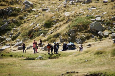 Visita i activitat pesca sense mort a l’estany del Cubil d’Encamp.