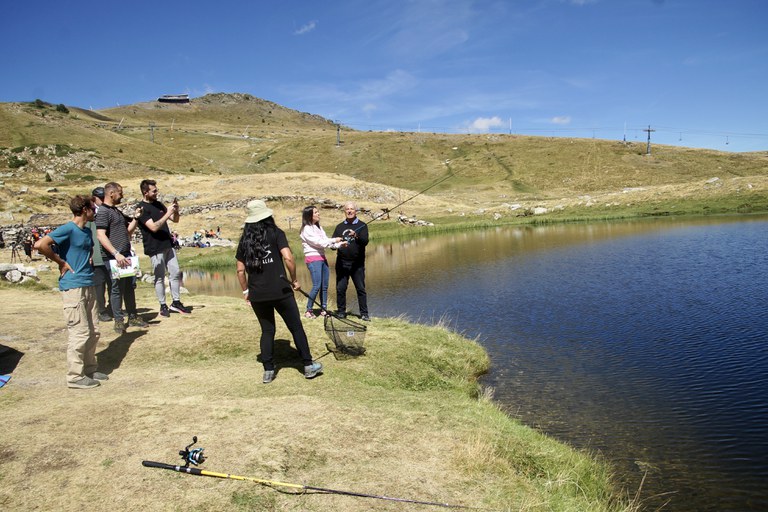 Visita i activitat pesca sense mort a l’estany del Cubil d’Encamp