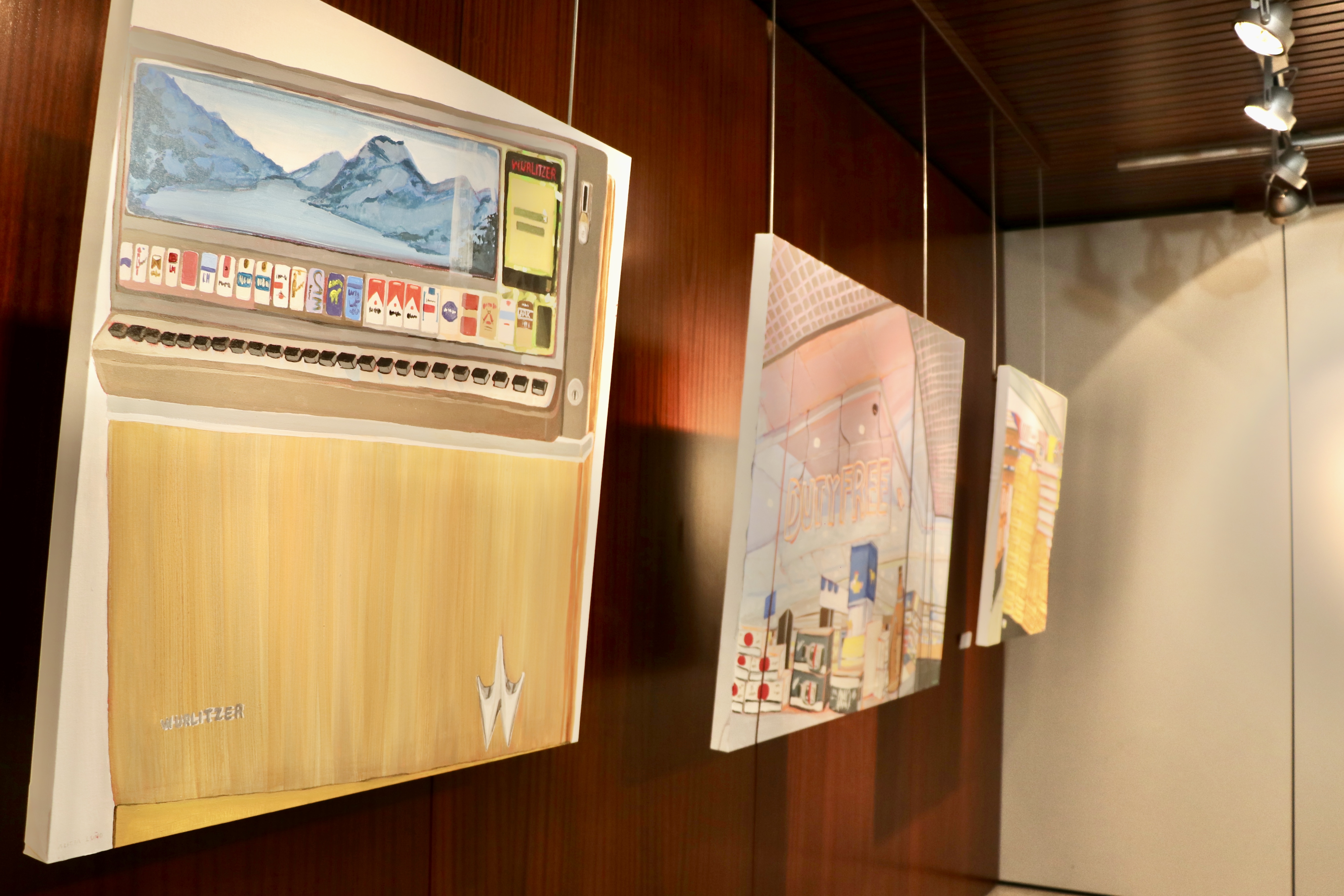 Inauguració de l'exposició d'Alicia Luño al Comú d'Encamp.