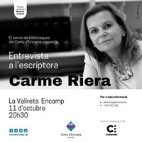 La Valireta d’Encamp acull una entrevista en directe amb l’escriptora Carme Riera