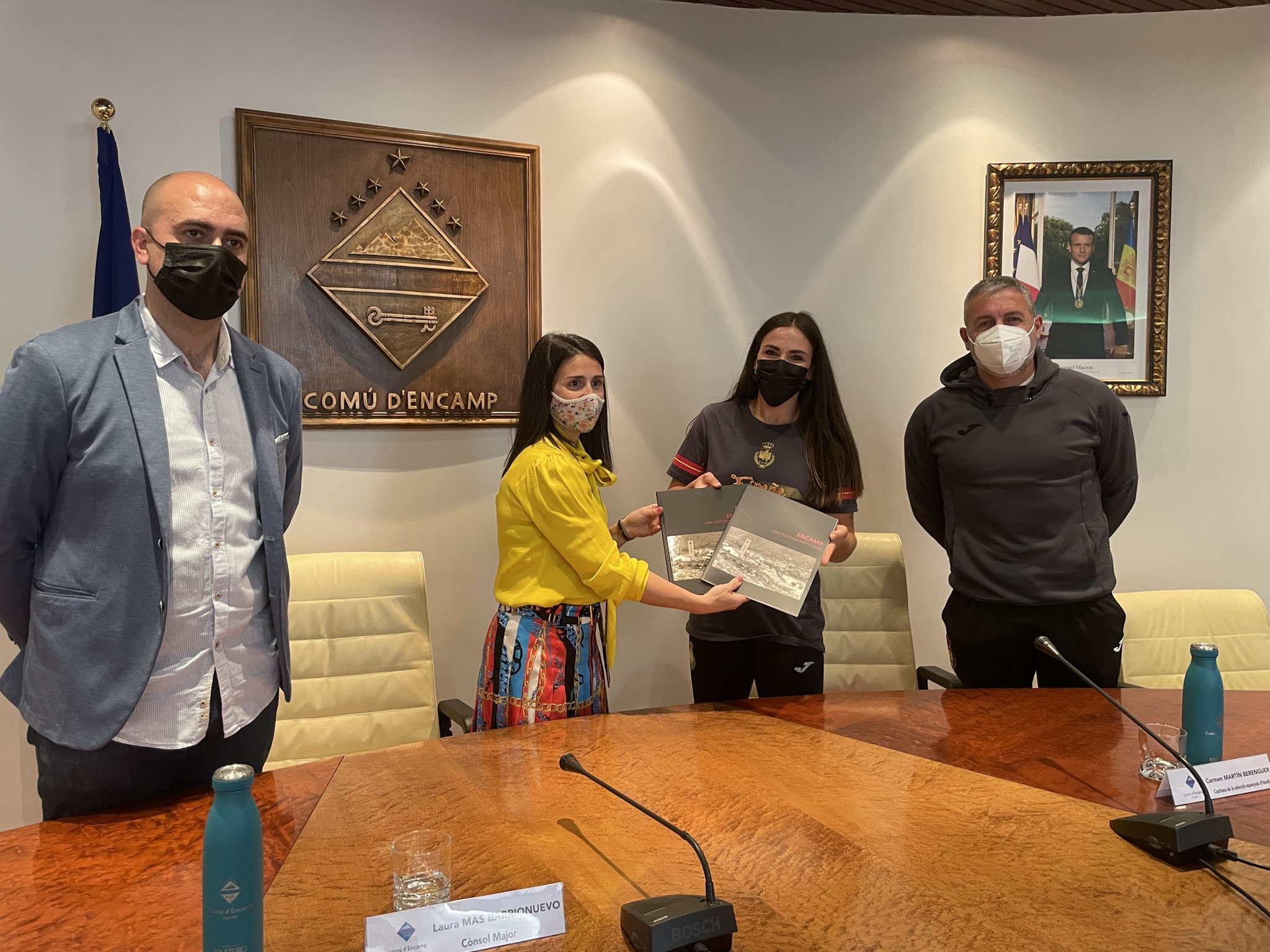 Recepció de la RFEBM al Comú d'Encamp 