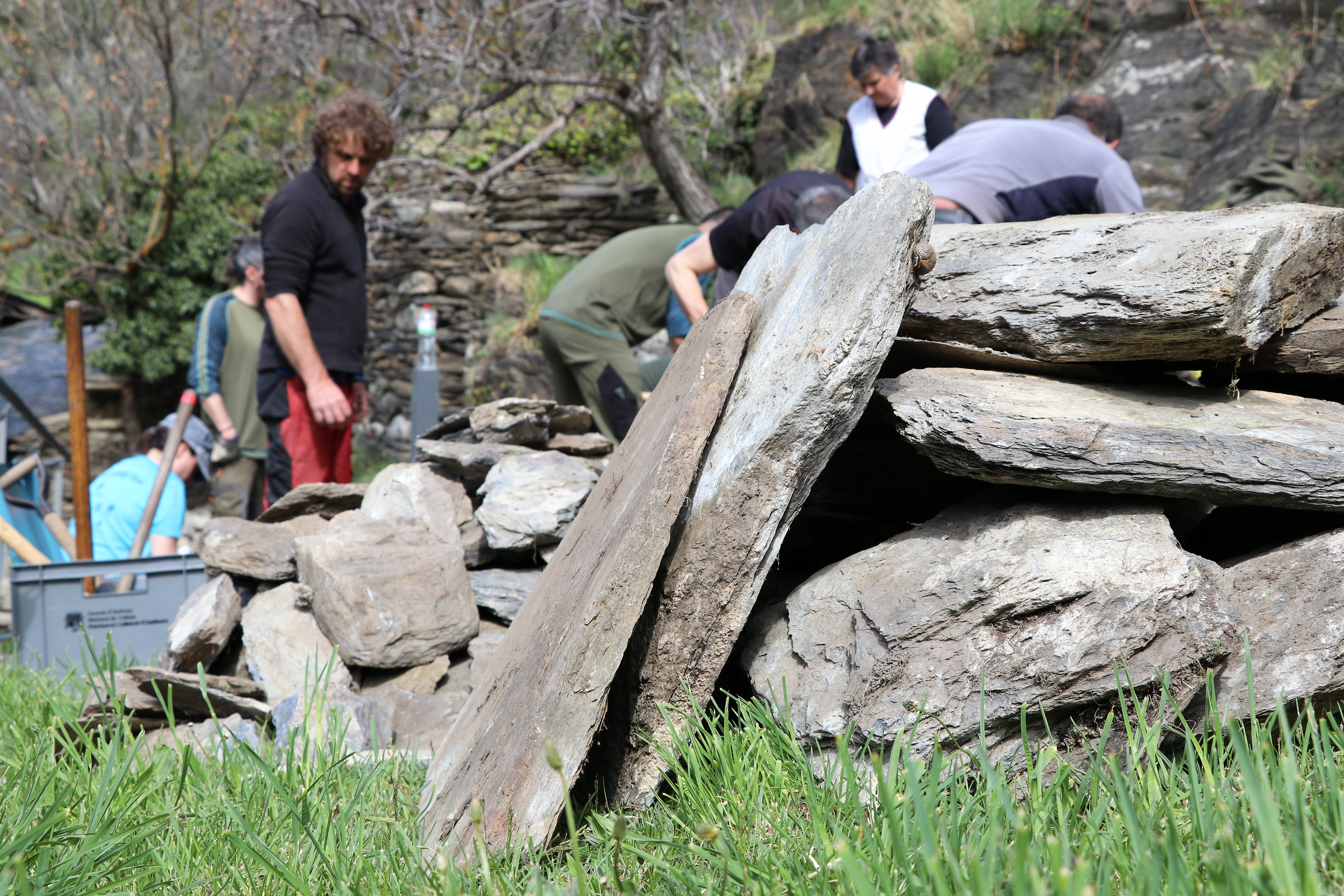 Curs de pedra seca impartit a Les Bons