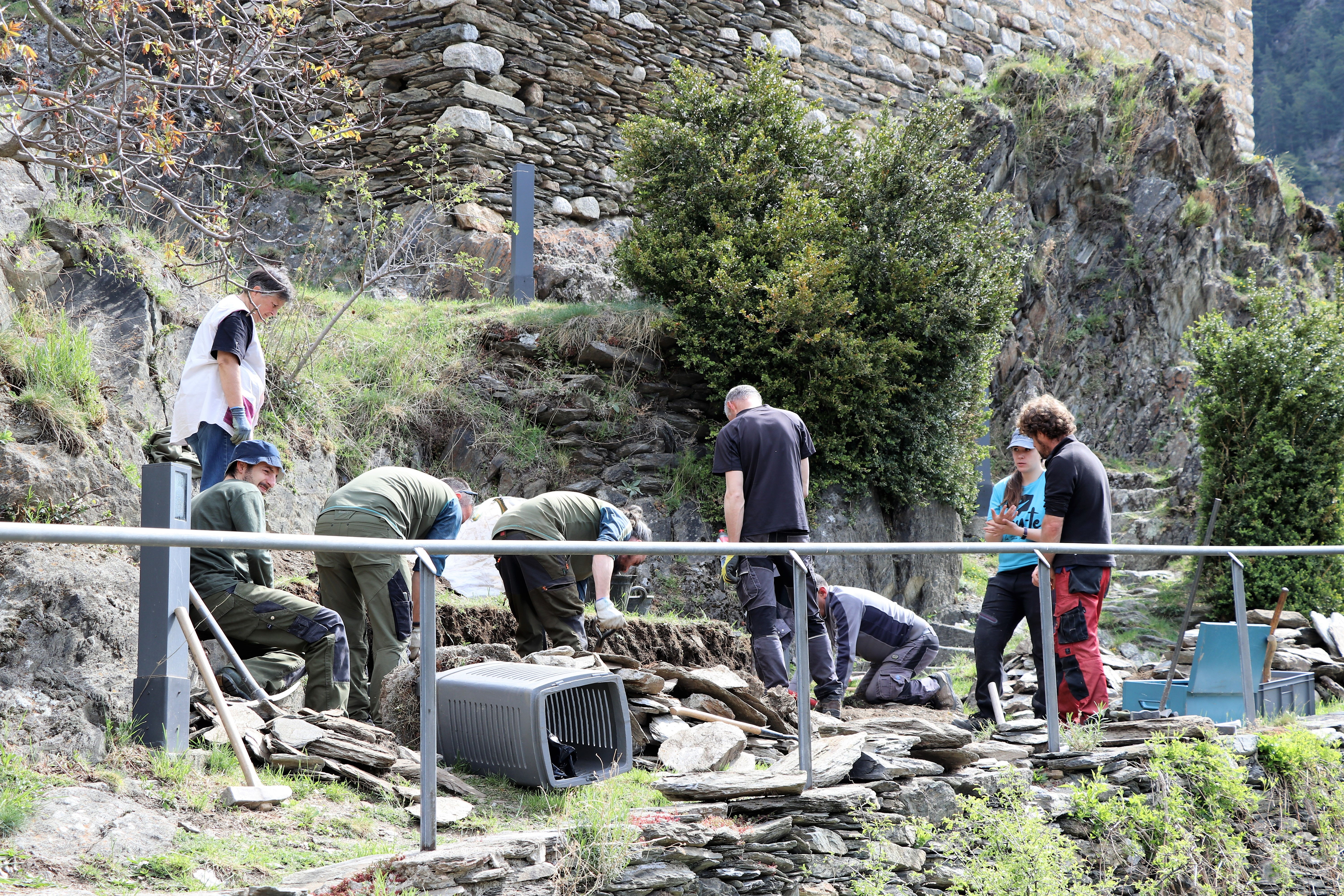 Curs de pedra seca impartit a Les Bons