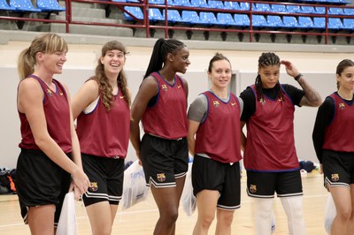 Estada del Barça CBS i activitat amb els i les infants de l'Àrea de Jovent i les joves de la Federació Andorrana de Basquetbol.