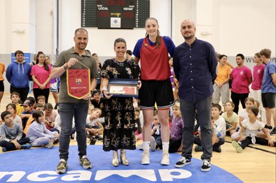 Estada del Barça CBS i activitat amb els i les infants de l'Àrea de Jovent i les joves de la Federació Andorrana de Basquetbol.