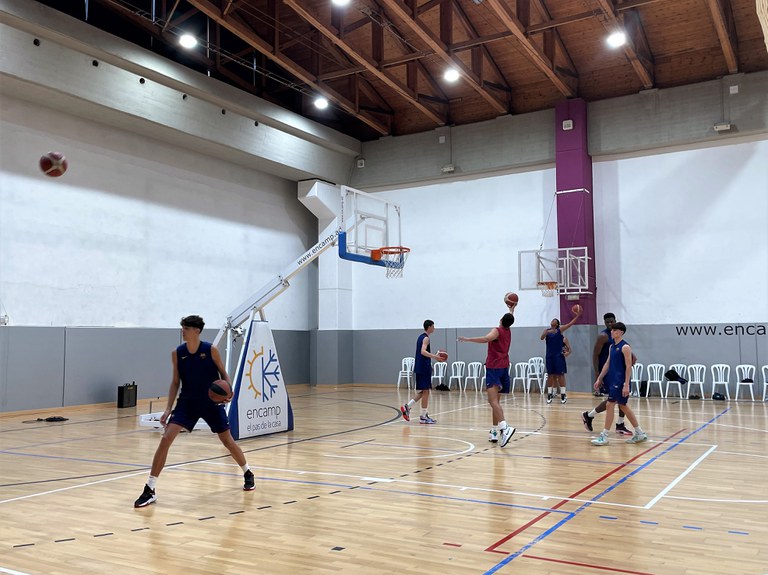 Estada del Barça Atlètic de bàsquet a Encamp