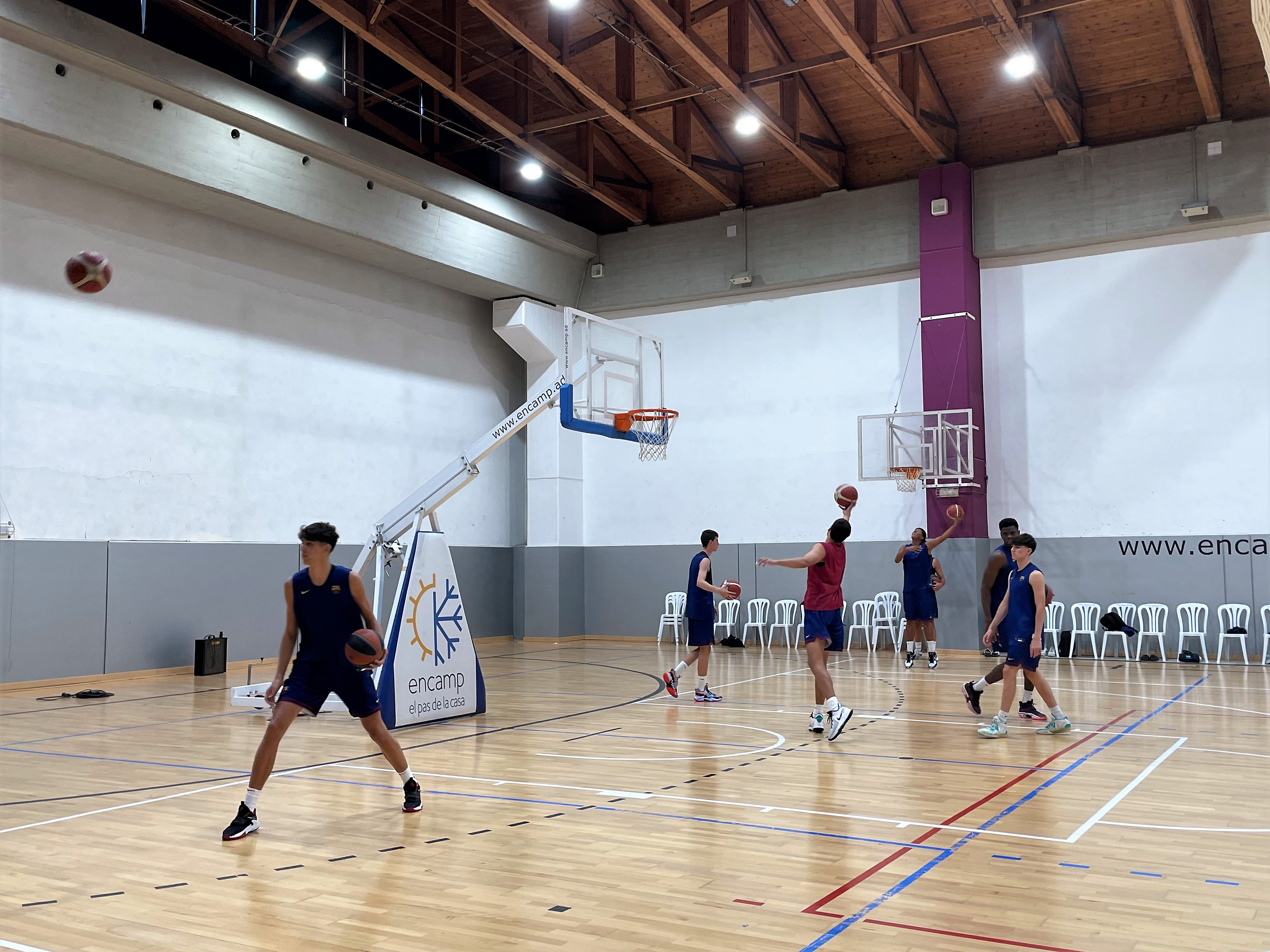 Estada del Barça Atlètic de bàsquet a Encamp