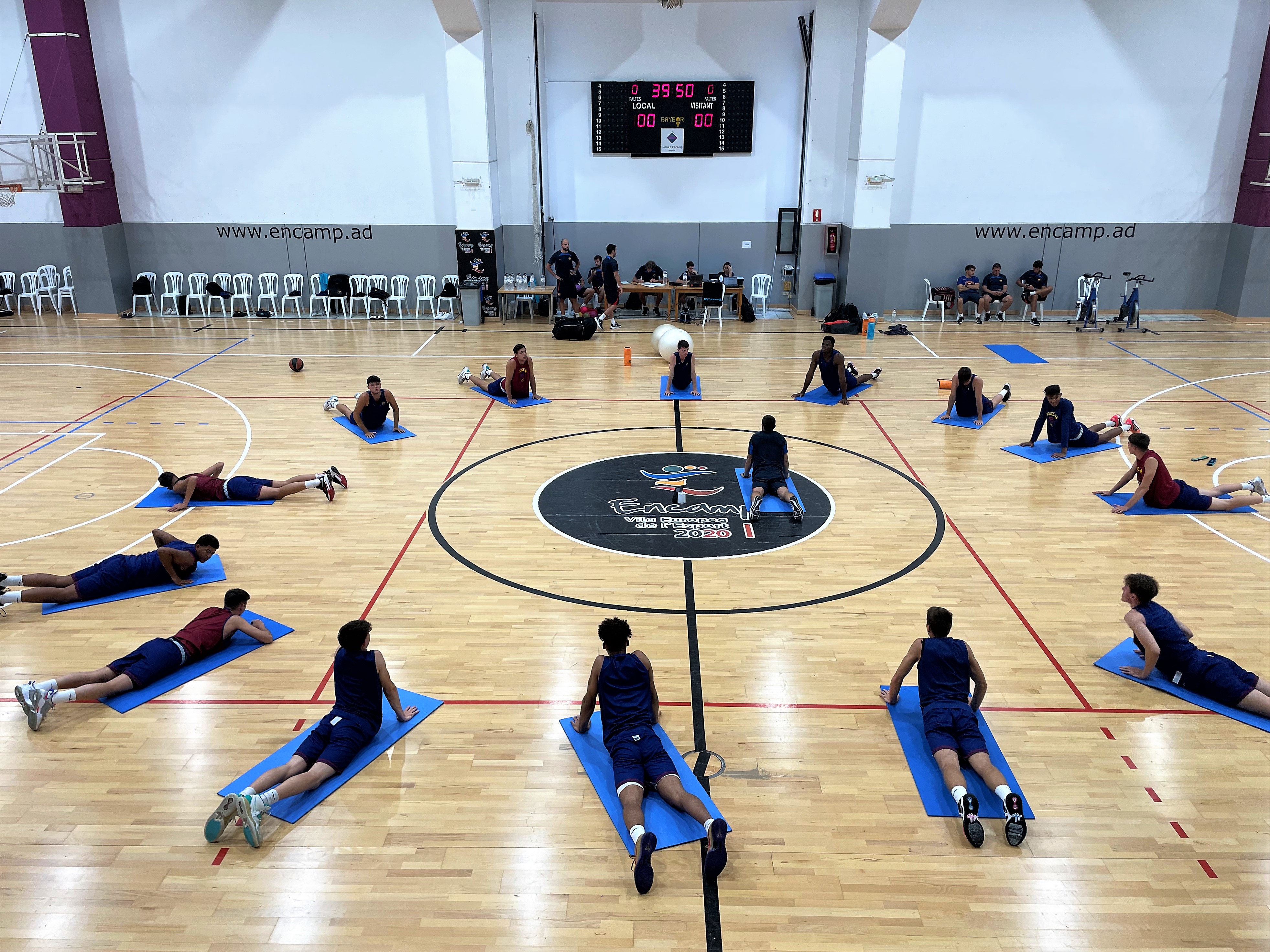 Estada del Barça Atlètic de bàsquet a Encamp