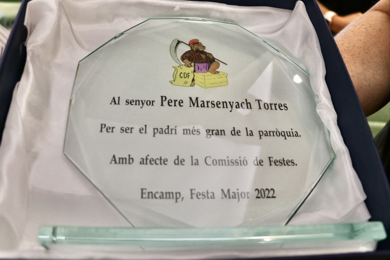 Reconeixement a la gent gran de la parròquia - Festa Major d'Encamp
