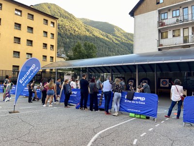 Activitat de tir amb arc a Encamp en el marc de la 3a edició de ‘Mou-te per la teva salut’.