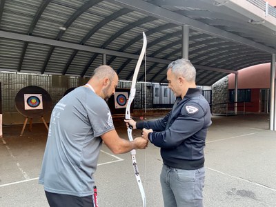 Activitat de tir amb arc a Encamp en el marc de la 3a edició de ‘Mou-te per la teva salut’.