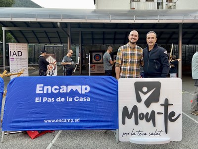 Activitat de tir amb arc a Encamp en el marc de la 3a edició de ‘Mou-te per la teva salut’.