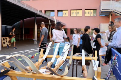 Activitat de tir amb arc a Encamp en el marc de la 3a edició de ‘Mou-te per la teva salut’.