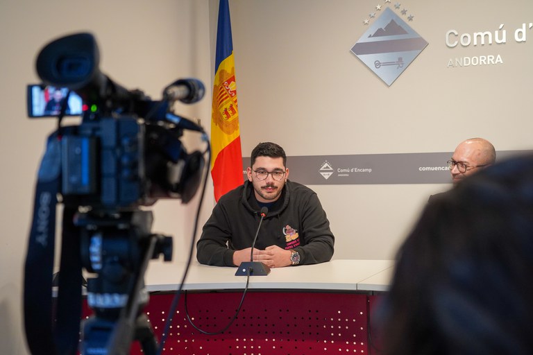 Un moment de la presentació del Carnaval d'Encamp 2024