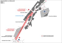 Noves afectacions per les obres de remodelació de les avingudes Joan Martí i François Mitterrand