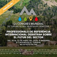 Obertes les inscripcions per al 12è Congrés Mundial de Turisme de Neu, Muntanya i Benestar a Encamp