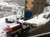 Obertura dels aparcaments horitzontals amb barrera per agilitzar els treballs de la treta de neu