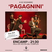 Encamp acollirà el 8 de desembre ‘Pagagnini’, una nova manera de concebre els recitals