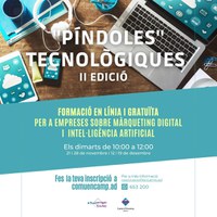 El comú d’Encamp ofereix una segona edició de les ‘Píndoles Tecnològiques’ amb quatre formacions en línia gratuïtes sobre el màrqueting empresarial i la intel·ligència artificial