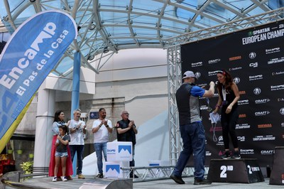 Podis entrega de premis de diumenge de l'Spartan d'Encamp.