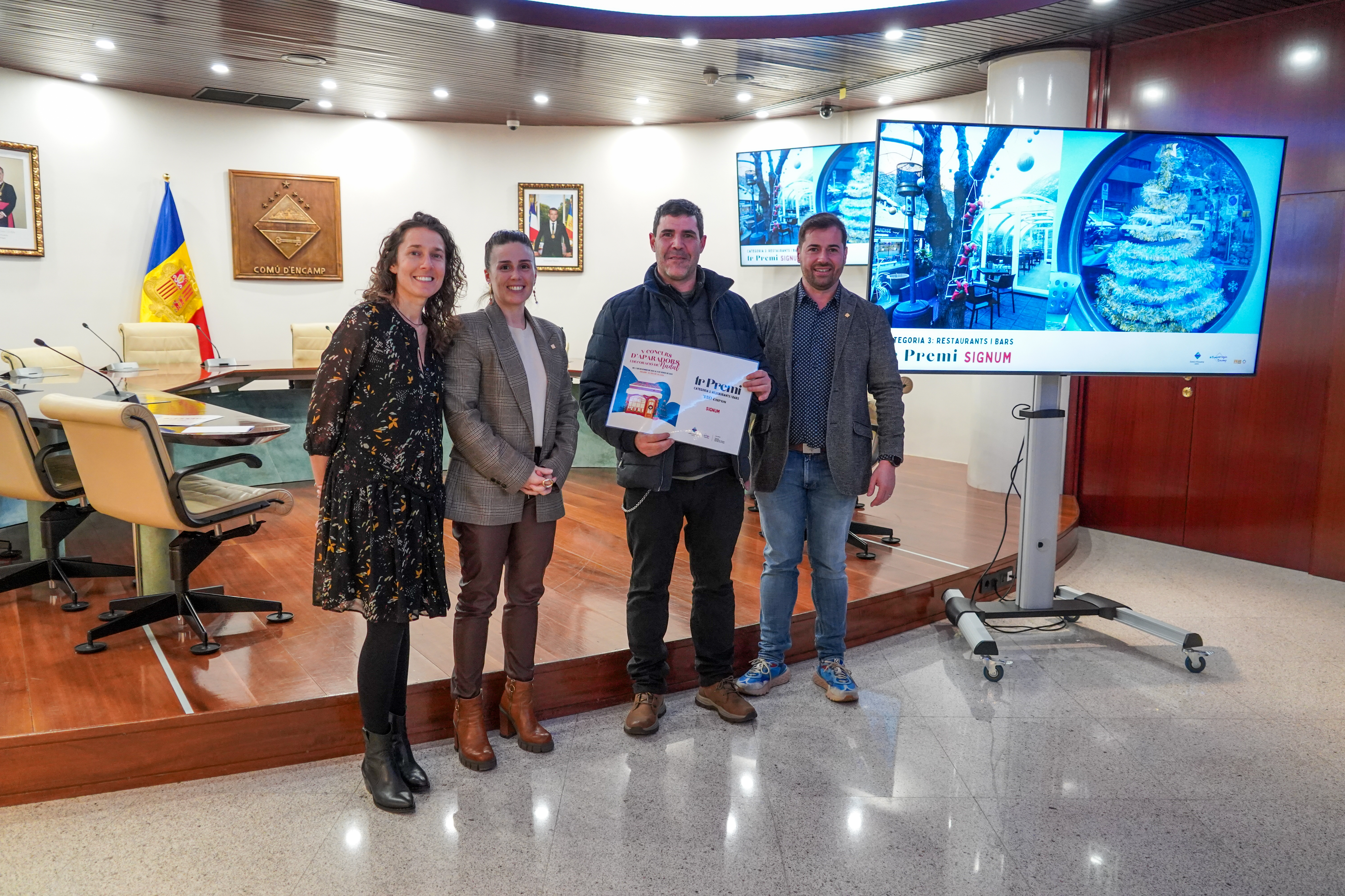 Premis V Concurs aparadors i decoracions de Nadal Encamp i El Pas de la Casa