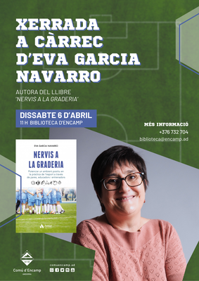 Cartell presentació llibre 'Nervis a la graderia'.