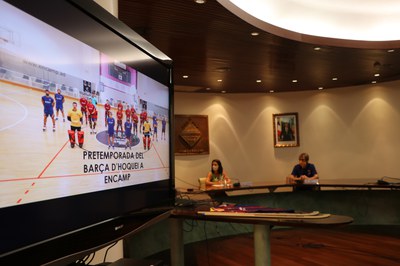 Pretemporada del Barça d'hoquei a Encamp.