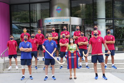 Pretemporada del Barça d'hoquei a Encamp.