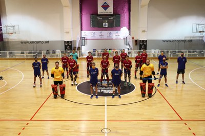 Pretemporada del Barça d'hoquei a Encamp.
