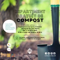 El Comú d’Encamp reparteix gratuïtament compost per afavorir les ornamentacions florals