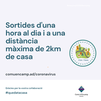 S'activen les sortides d'una hora per a fer activitat física o un passeig 