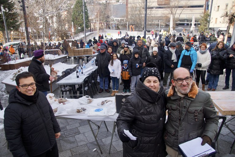 Escudella Sant Antoni Encamp. Gener 2023. Comú d'Encamp
