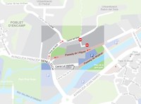 Tancament de les escales que enllacen el passeig de l'Alguer amb el carrer del Solà