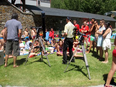 Taller d'observació del Sol.
