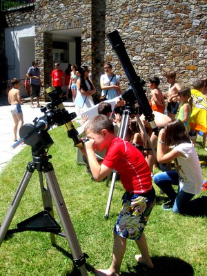 Taller d'observació del Sol.